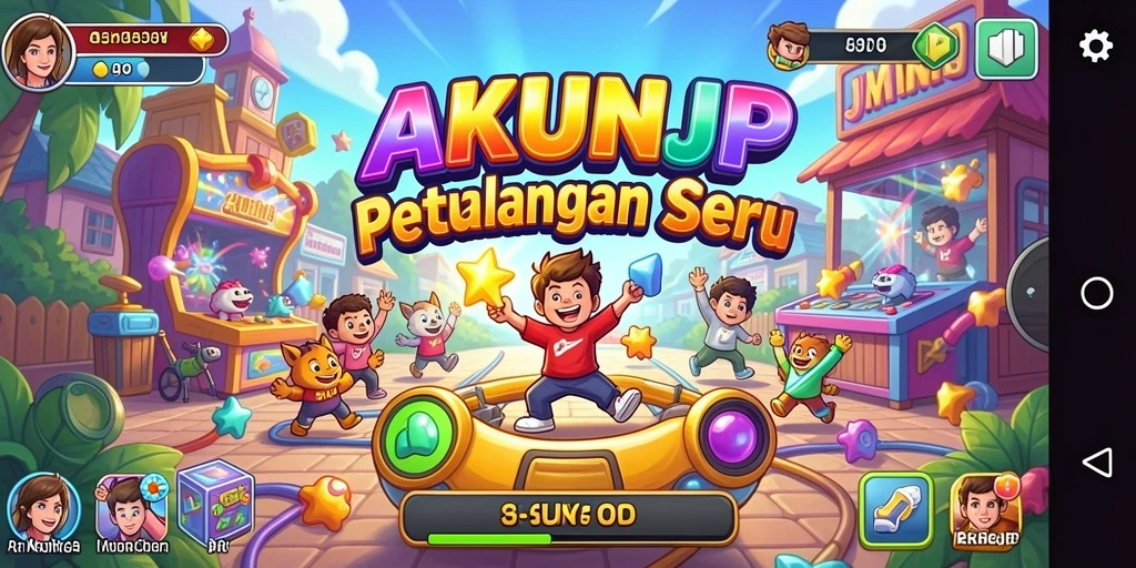 Screenshot gameplay AKUNJP yang menunjukkan aksi seru dalam game Arcade.