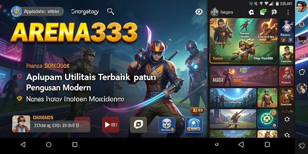 Tampilan antarmuka ARENA333 yang intuitif dan ramah pengguna.
