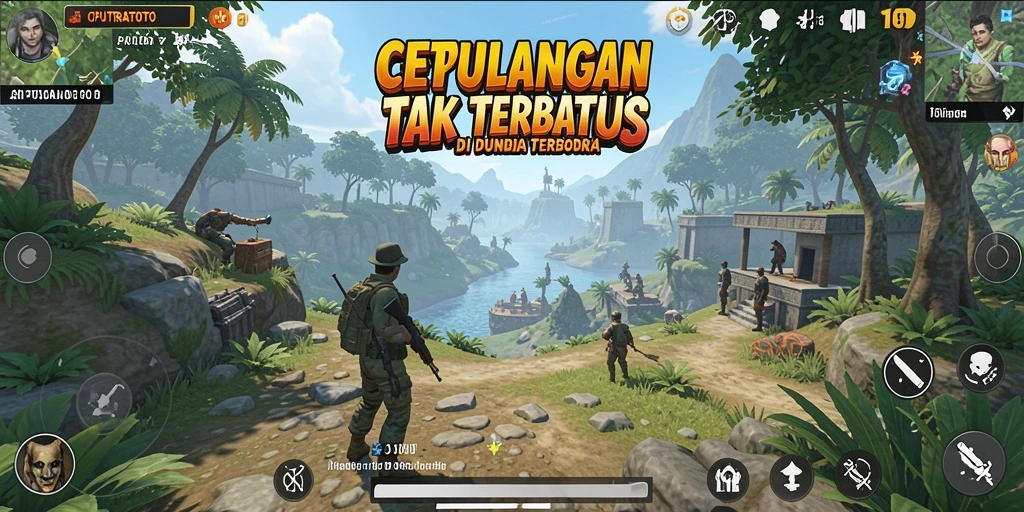 Screenshot gameplay menampilkan petualangan seru di dunia terbuka.