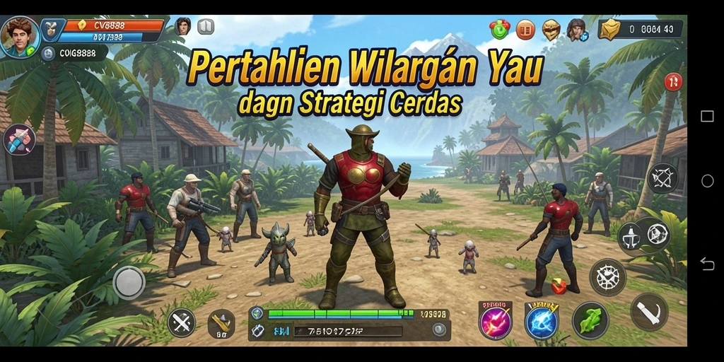 Tampilan gameplay seru dengan menara dan musuh yang beragam.