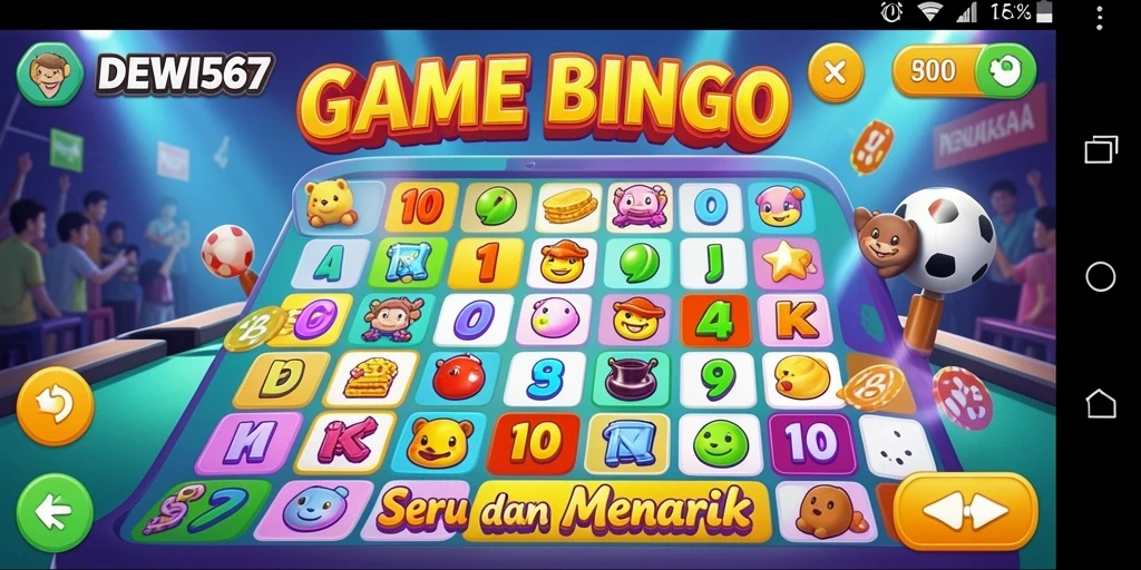 Tampilan menarik dari gameplay Bingo DEWI567 di layar.