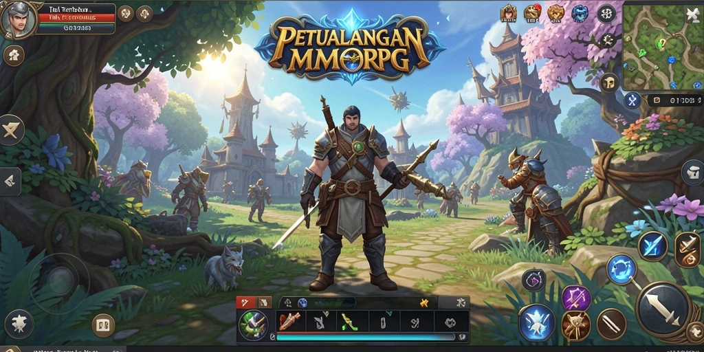 Screenshot gameplay GT777 yang menunjukkan aksi seru dalam MMORPG.