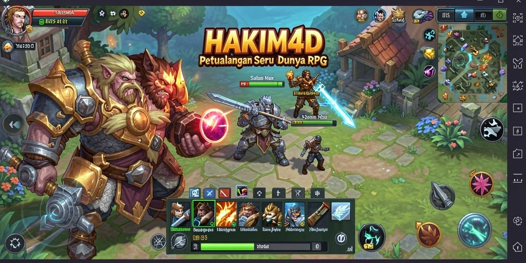Gameplay seru HAKIM4D yang penuh aksi dan petualangan.