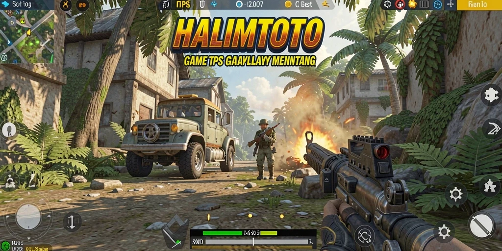 Tampilan aksi seru di HALIMTOTO saat pertempuran berlangsung.