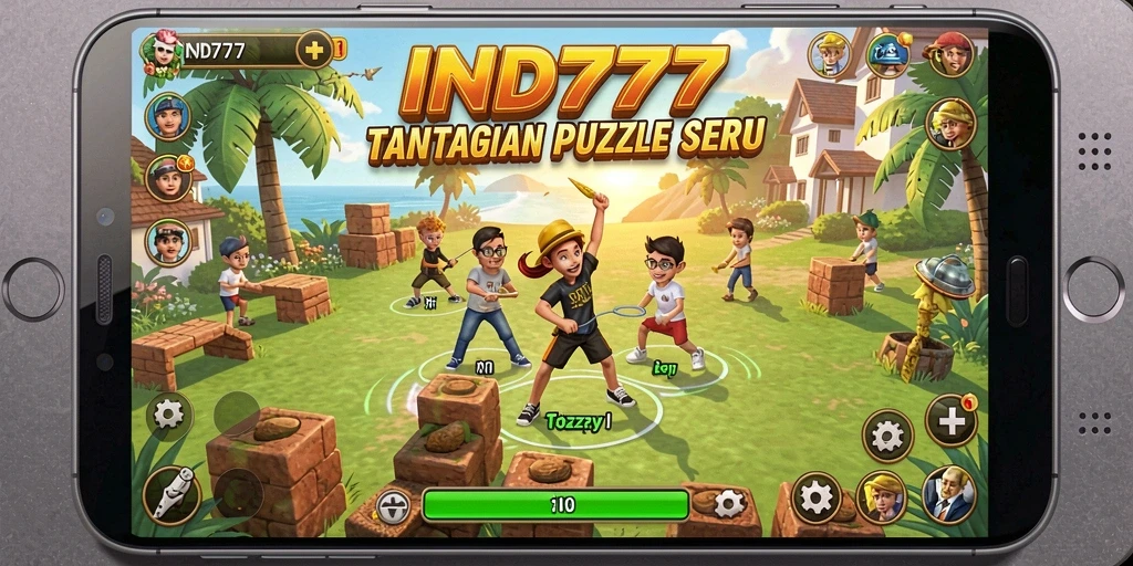 Tampilan gameplay IND777 dengan berbagai teka-teki menantang.