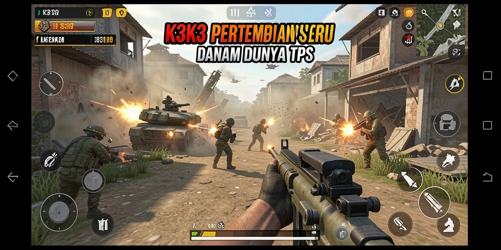 Tampilan gameplay K3K3 yang memukau dan intens.