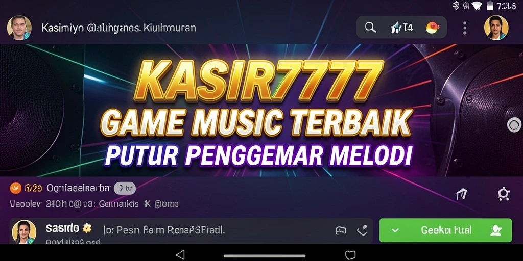 Screenshot KASIR777 menampilkan aksi permainan musik yang seru.