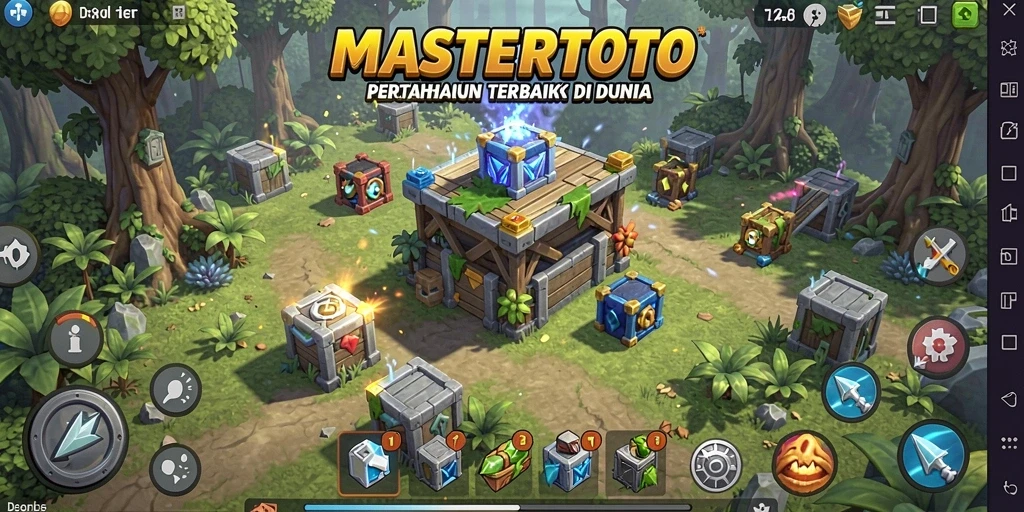 Gameplay Tower Defense yang seru di MASTERTOTO.