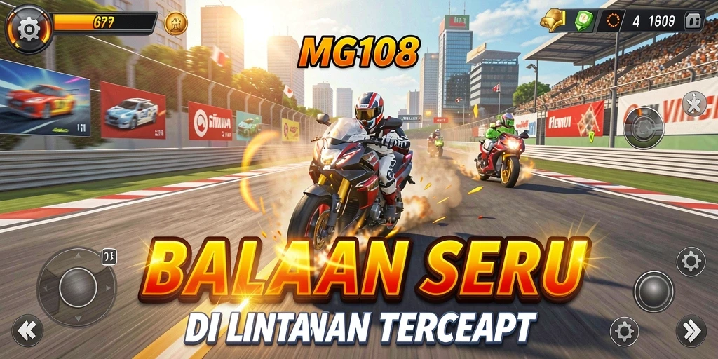 Menampilkan gameplay balapan yang intens dan mendebarkan.