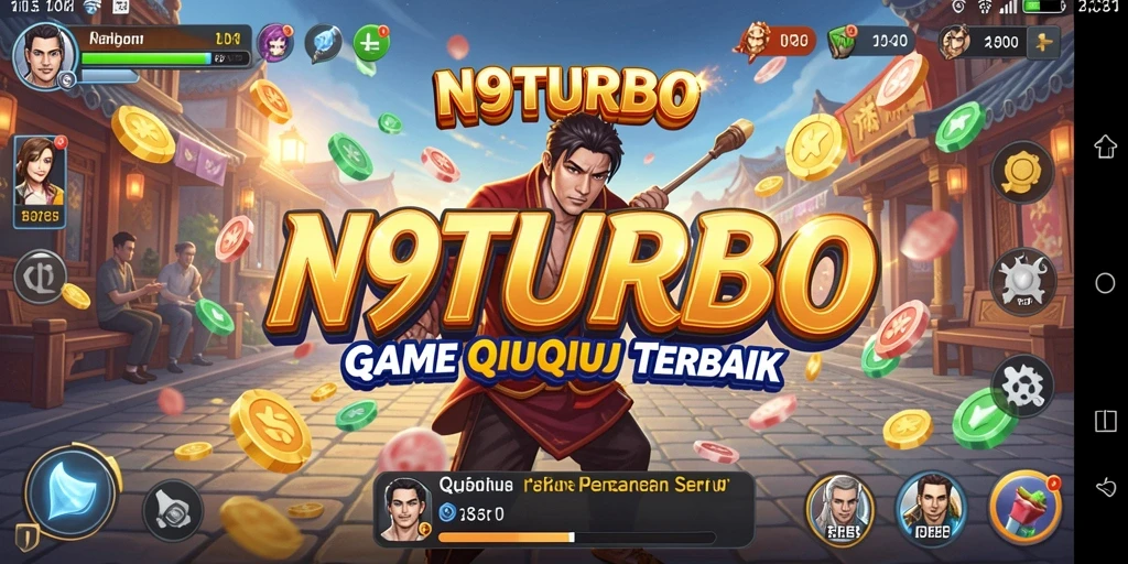 Tampilan gameplay <strong>N9TURBO</strong> yang mendebarkan saat bermain QiuQiu.