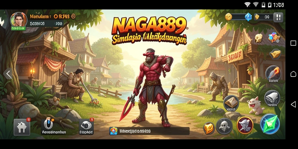 Screenshot utama NAGA889 menampilkan aksi gameplay simulasi yang menarik.
