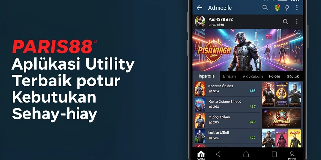 Screenshot utama PARIS88 menampilkan antarmuka intuitif dan mudah digunakan.