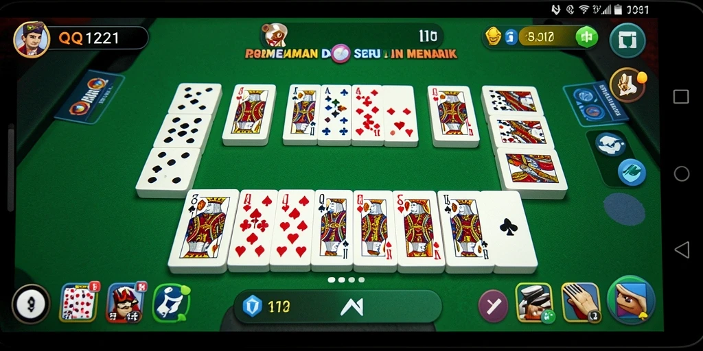 Tampilan menarik gameplay domino yang mengasyikkan.