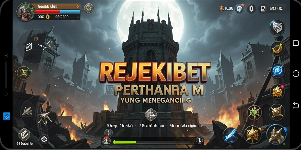 Tampilan gameplay menara pertahanan yang mendebarkan dari REJEKIBET.