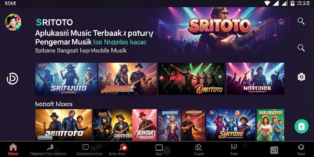 Tampilan menarik dari gameplay aplikasi musik SRITOTO.