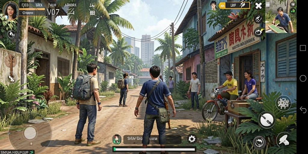 Tampilan gameplay V07 yang menarik dan realistis.