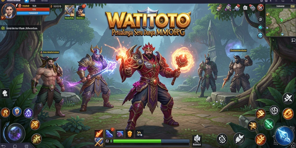 Screenshot menampilkan aksi seru dalam permainan MMORPG WATITOTO.