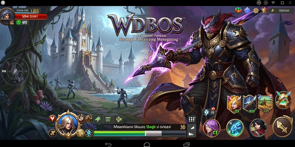 Screenshot gameplay WDBOS menampilkan pertarungan seru antara pasukan.