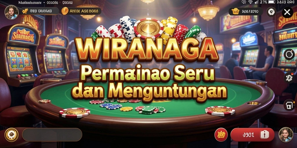 Tampilan utama gameplay Kasino WIRANAGA yang menarik.
