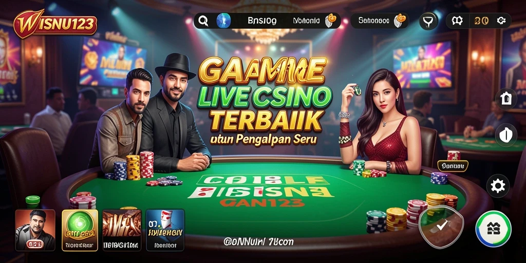 Screenshot gameplay Live Casino yang mengasyikkan di WISNU123.