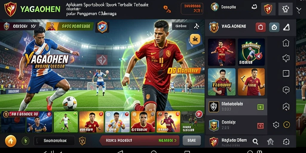 Tampilan screenshot gameplay YAGAOHEN saat bertaruh pada olahraga.